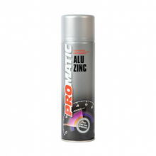 Load image into Gallery viewer, PROMATIC ALU ZINC AEROSOL (500ML) Products Characteristics Excellent corrosion prevention Heat-resistant up to 250°c Fast drying with good spraying properties and good coverage Excellent adhesion and is spot weld able Resistant to petrol, chemicals and external elements
