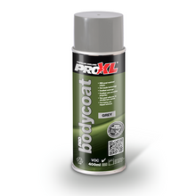 Load image into Gallery viewer, PROXL-OEM PANEL COLOUR AEROSOL-BEIGE (400ML) Proxl bodycoat is a fast drying, high quality acrylic coating specially formulated to match the original manufactures colours and finish. Proxl bodycoat has been developed for the automotive and commercial vehicle sector where there is a requirement for a spray coating for finishing repaired or new metal panels including boot floors, interior of front and rear panels, inner-skin panels, pillars & posts etc. Features and benefits OEM panel matched colours Excell