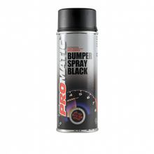 Load image into Gallery viewer, PROMATIC BUMPERSPRAY BLACK AEROSOL (400ML) Products Characteristics Keeps the original plastic structure Can be applied directly onto the substrate Scratch and shockproof Easy to apply Fast drying Excellent coverage and adhesion Suitable for most plastics, internal and external