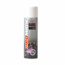 Load image into Gallery viewer, PROMATIC GLOSS WHITE AEROSOL (500ML) Products Characteristics Fast drying product with good spray characteristics Suitable for internal and external use Weather resistant, light proof and UV resistant Scratch and impact resistant Excellent surface hardness and good elasticity Can be mechanically polished