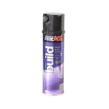 Load image into Gallery viewer, PROXL-PROBUILD GREY AEROSOL (500ML) PROBUILD is a primer-surfacer combining ultra high filling properties with very quick drying times. Resulting in an easily sanded non-porous surface that is suitable for any topcoat. High build primer filler Fast drying Excellent smooth finish Very easily sanded Supplied with 2 nozzles