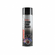 Load image into Gallery viewer, PROMATIC STONECHIP BLACK AEROSOL (500ML) Products Characteristics Excellent corrosion prevention Long lasting elasticity Noise Insulation Excellent adhesion Overcoatable Resistant to acids and alkalines Good weathering resistance