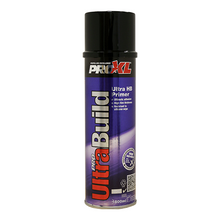 Load image into Gallery viewer, PROXL-ULTRA BUILD PRIMER FILLER-GREY (500ML) Ultra HB Primer ULTRA BUILD is a unique high build primer filler providing excellent adhesion to many difficult substrates including plastics and aluminium. Drys fast and can be over coated with water and solvent based paints. • Ultimate adhesion • High film thickness • Resistant to silicone wipe