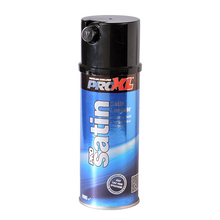 Load image into Gallery viewer, PROXL-PROSATIN AEROSOL (400ML) PROSATIN is a high performance 1K Satin lacquer giving a crystal satin finish. It can be applied over solvent based basecoats and is ideal for smart repairs. Product Benefits UV and petrol resistant Satin Lacquer Two nozzles for your convenience Fast drying 1k Satin Lacquer