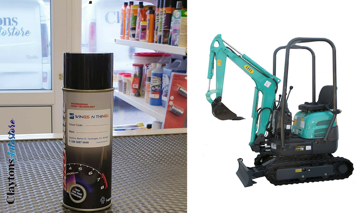 SPRINT High Endurance Enamel Paint For Kobelco Aqua Digger Excavator – Touch Up Paint