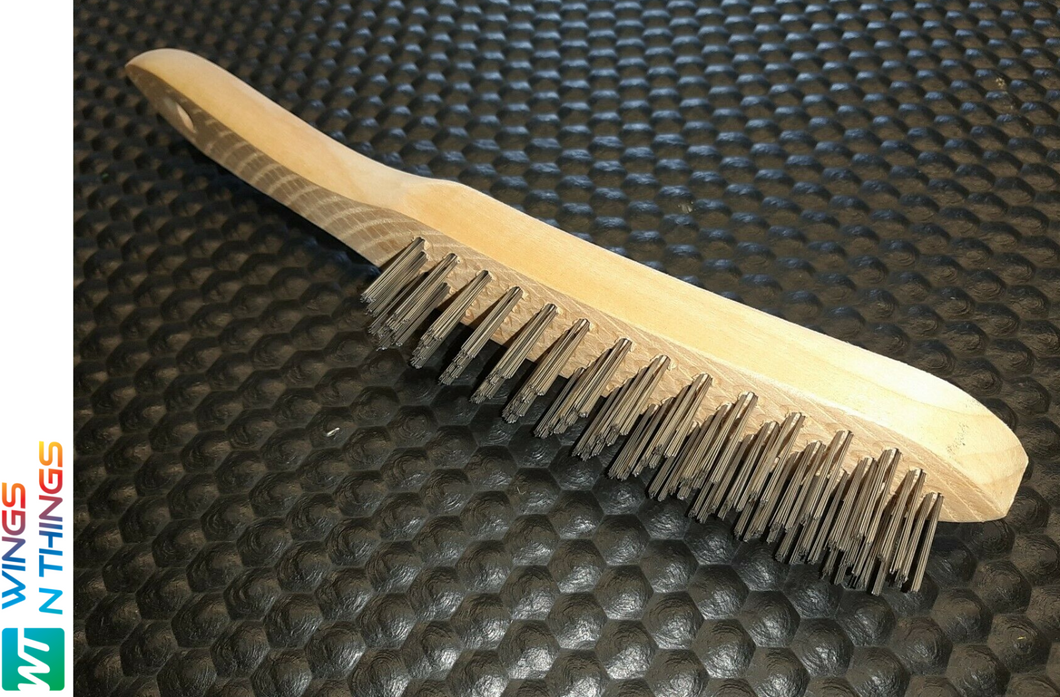 WIRE BRUSH WITH WOODEN HANDLE